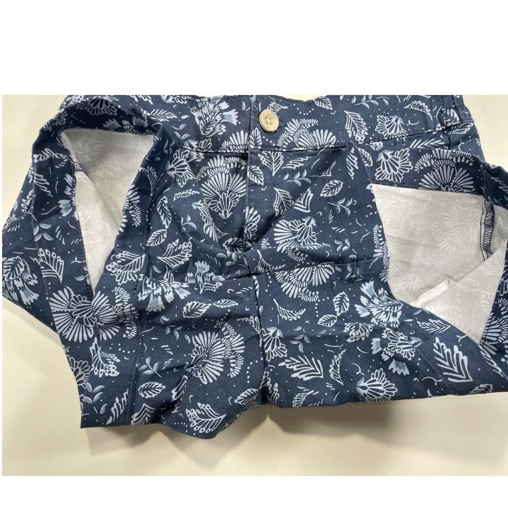 High Rise Stretchy Jacks Girlfriend Shorts W/ S Blue Floral Cotton Modal NWOT - Picture 6 of 9